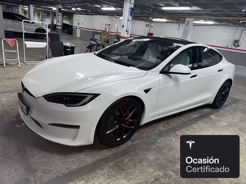 Usado Tesla Model S Plaid 550 kW (749 CV) 2023 Blanco Utilitario