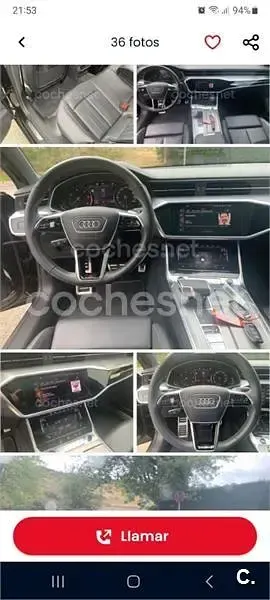 Usado Audi A7 S-Line 245 CV (180 kW) 2021 Negro Berlina
