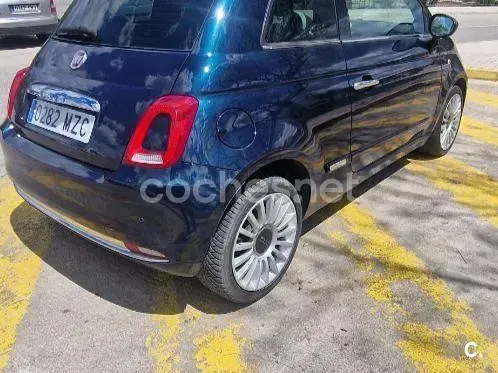 Usado Fiat 500 Lounge 95 CV (69 kW) 2017 Azul Berlina