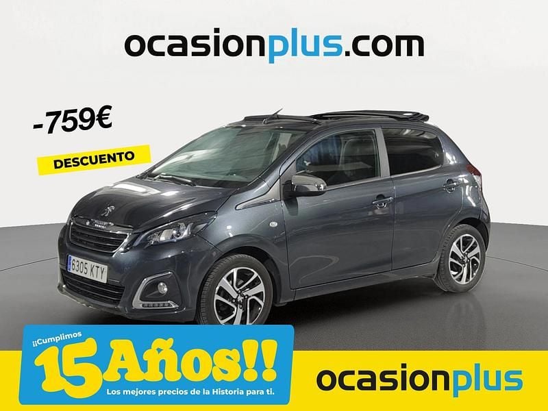 Gris Usado 2019 Peugeot 108 Allure Utilitario | 8350 € (Precio justo) - Imagen 1/4