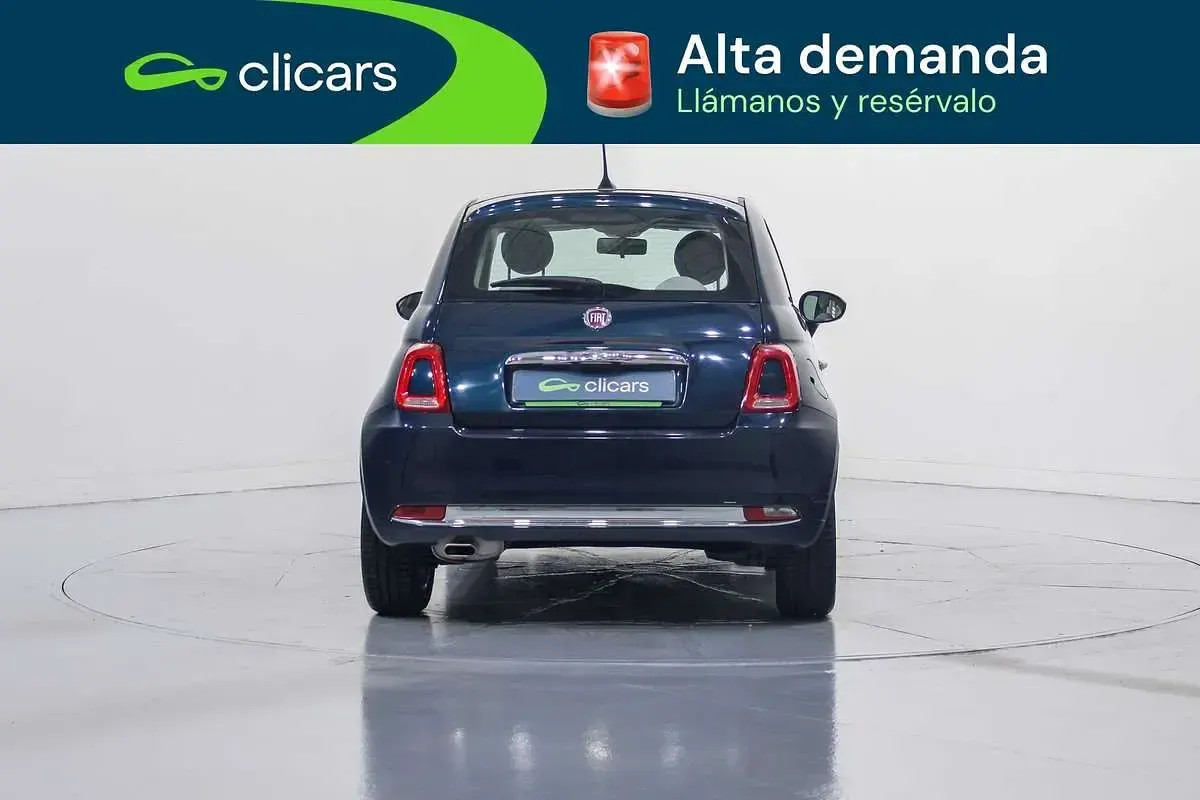 Usado Fiat 500 Lounge 69 CV (50 kW) 2019 Azul Utilitario