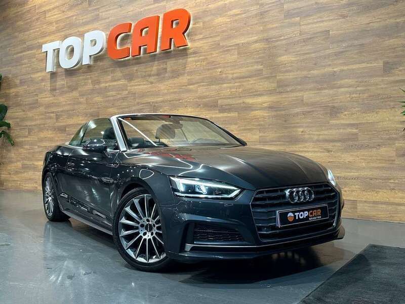 Gris Usado 2018 Audi A5 Cabriolet S-Line Descapotable | 31.990 € (Buen precio) - Imagen 1/4