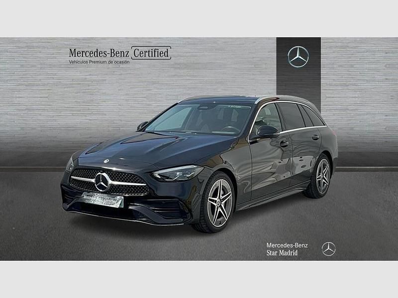Negro Usado 2023 Mercedes C200 AMG line Familiar | 34.990 € (Buen precio) - Imagen 1/4