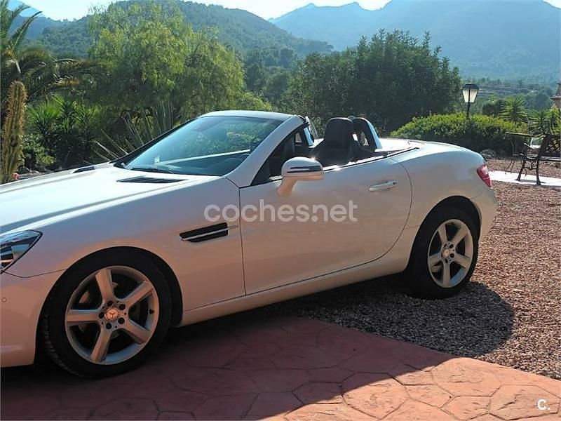Blanco Usado 2013 Mercedes SLK200 Descapotable | 24.900 € (Un poco caro) - Imagen 1/4