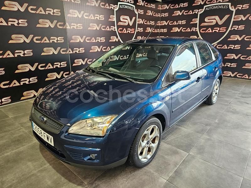 Azul Usado 2007 Ford Focus Trend Berlina | 6999 € (Caro) - Imagen 1/4