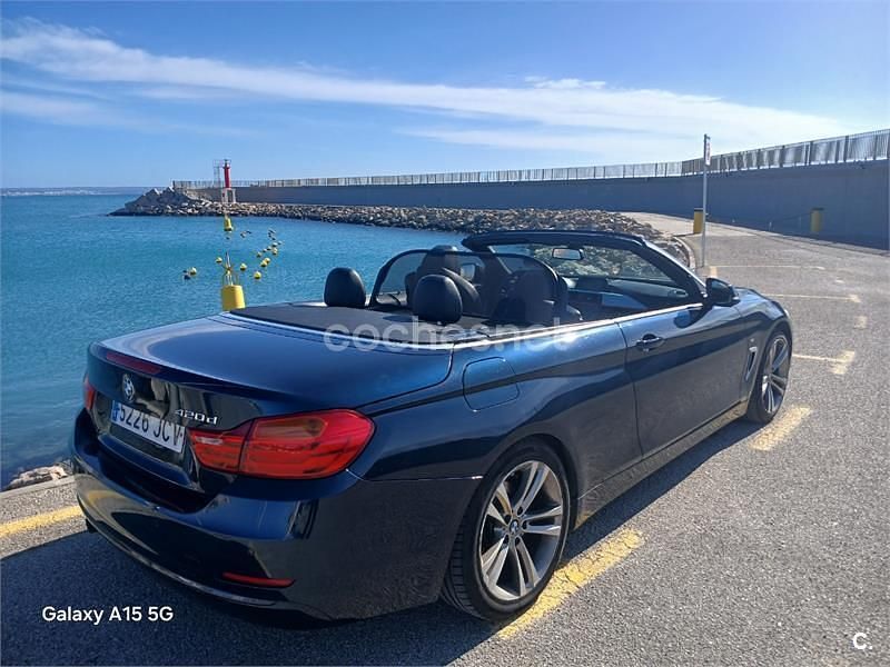 Usado BMW 420 184 CV (135 kW) 2015 Azul Descapotable
