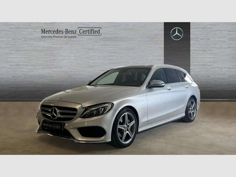 Plateado Usado 2019 Mercedes C220 AMG line Familiar | 29.890 € (Precio justo) - Imagen 1/4