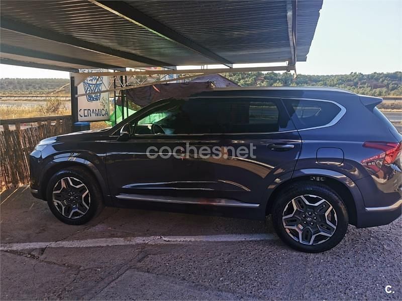 Azul Usado 2021 Hyundai Santa Fe Style SUV | 35.500 € (Precio justo) - Imagen 1/4