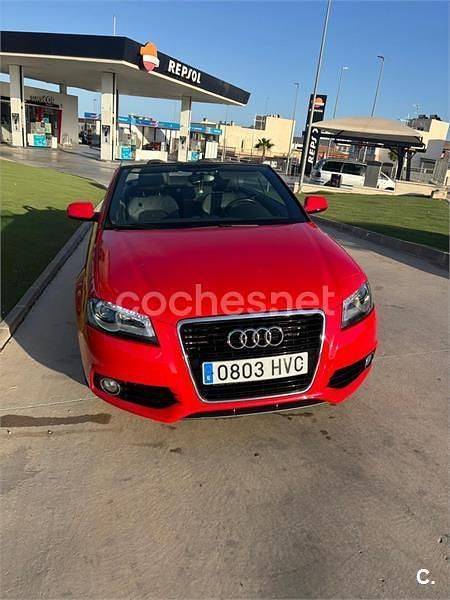 Rojo Usado 2013 Audi A3 Cabriolet Descapotable | 9000 € (Precio justo) - Imagen 1/1