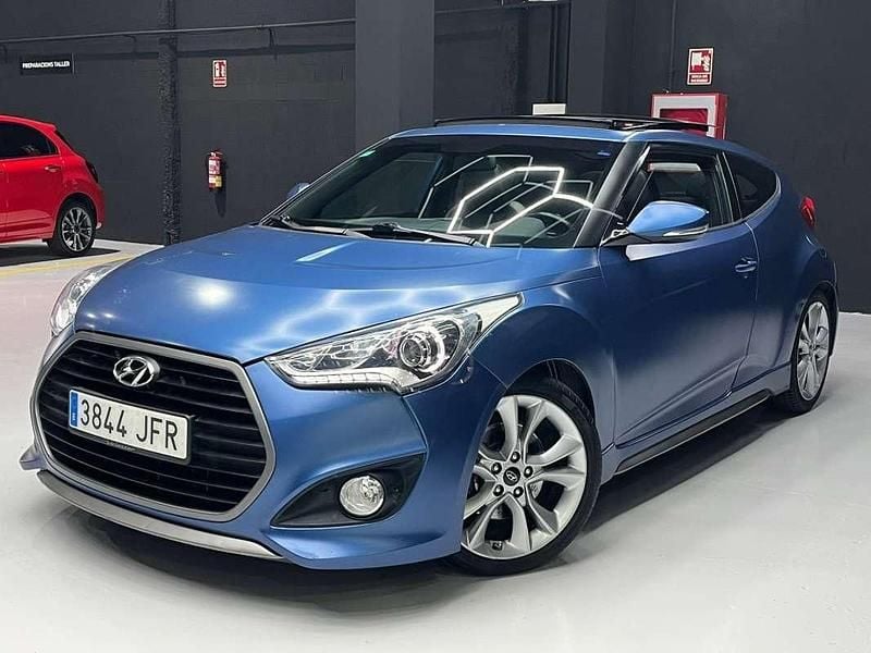 Azul Usado 2015 Hyundai Veloster Turbo Coupe | 12.990 € - Imagen 1/4