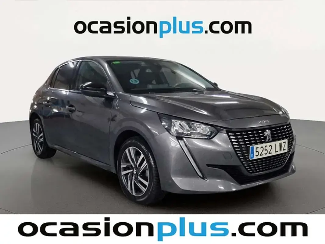 Usado Peugeot 208 Allure 102 CV (75 kW) 2022 Gris Utilitario