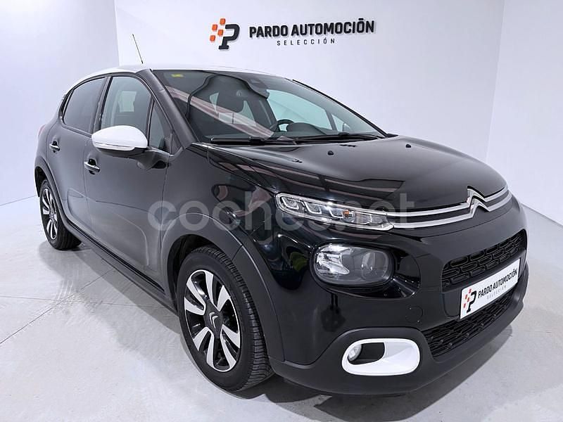 Usado Citroën C3 Feel 99 CV (72 kW) 2017 Negro Berlina