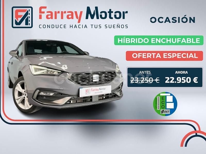 Gris / plata Usado 2023 Seat Leon FR Berlina | 22.950 € (Buen precio) - Imagen 1/4