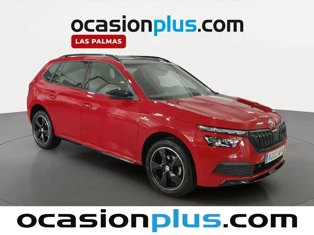 Usado Skoda Kamiq Monte Carlo 110 CV (80 kW) 2023 Rojo SUV