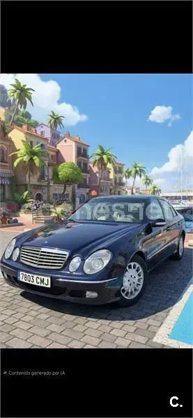Usado Mercedes E240 Classic 177 CV (130 kW) 2003 Azul Berlina