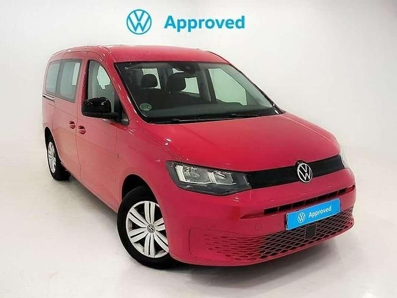 Rojo Usado 2024 VW Caddy Maxi Monovolumen | 27.700 € (Precio justo) - Imagen 1/4