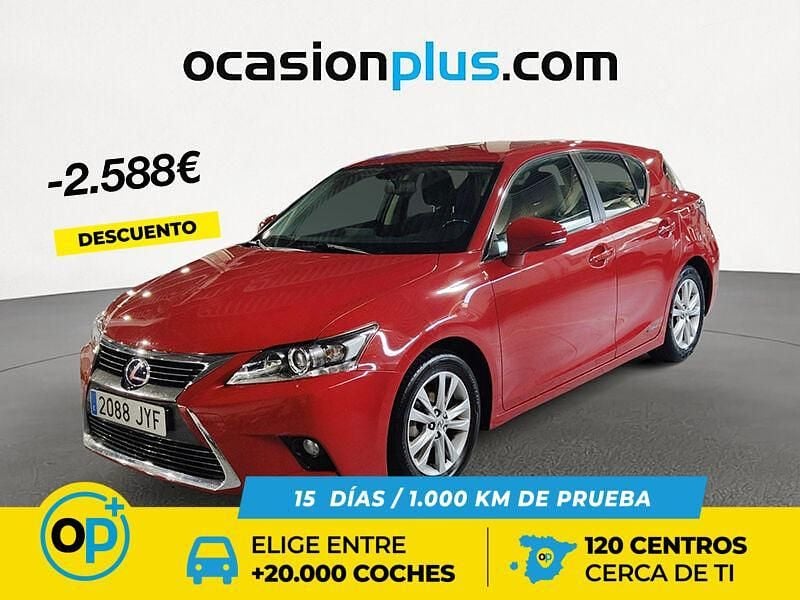 Rojo Usado 2017 Lexus CT200h Executive Line Utilitario | 12.862 € (Buen precio) - Imagen 1/4