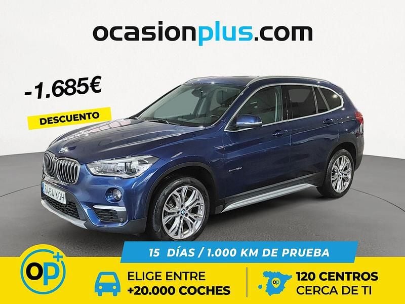 Azul Usado 2017 BMW X1 SUV | 21.065 € (Precio justo) - Imagen 1/4
