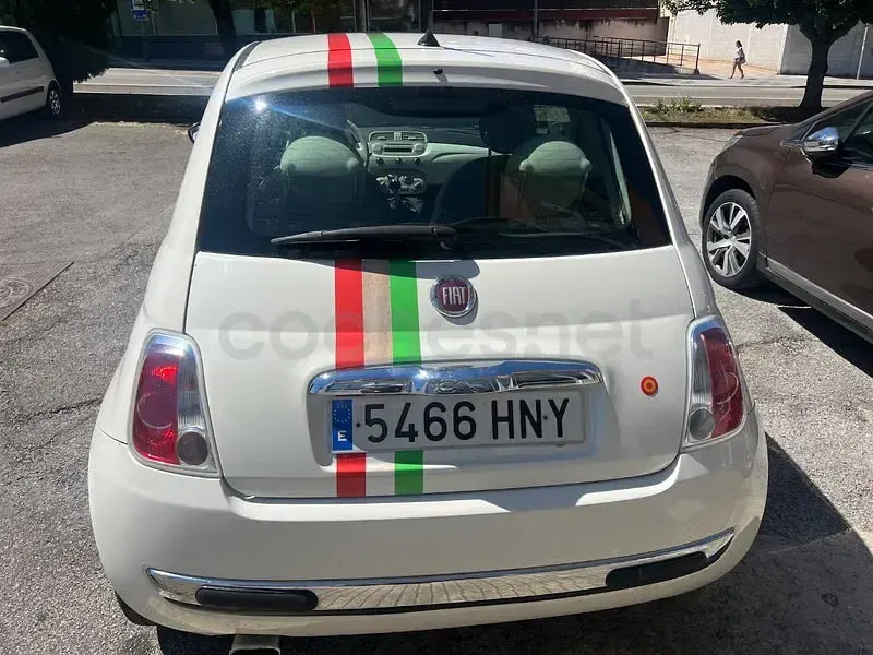 Usado Fiat 500 Lounge 69 CV (50 kW) 2013 Blanco Berlina