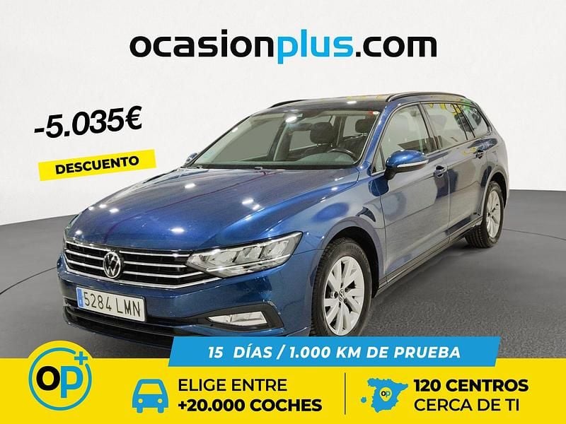 Usado VW Passat Business 150 CV (110 kW) 2021 Azul Familiar