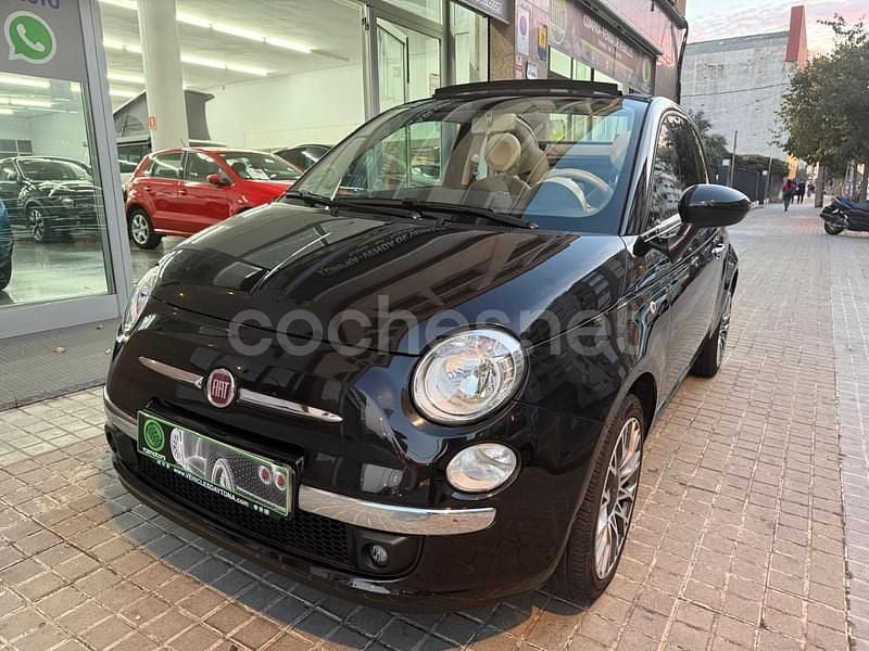 Usado Fiat 500C Lounge 69 CV (50 kW) 2010 Negro Descapotable