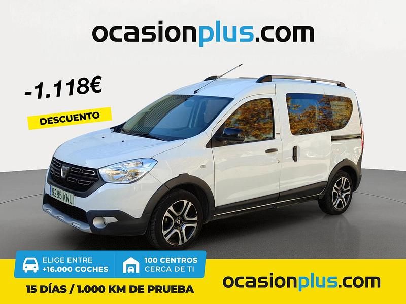 Blanco Usado 2018 Dacia Dokker Familiar | 12.300 € (Un poco caro) - Imagen 1/4