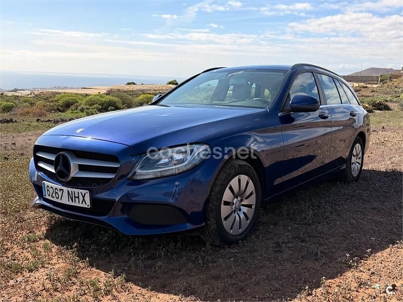 Azul Usado 2015 Mercedes C200 Avantgarde Familiar | 14.500 € (Precio justo) - Imagen 1/4