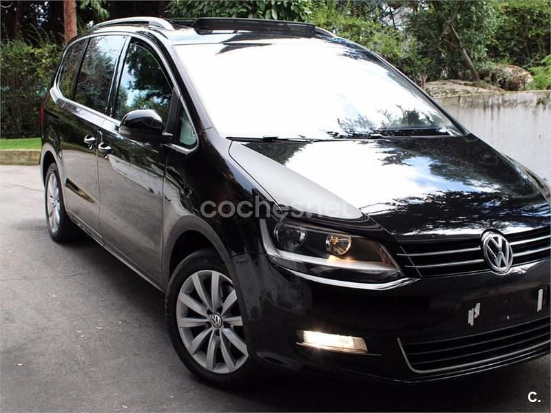Negro Usado 2015 VW Sharan Advance Monovolumen | 14.200 € - Imagen 1/4