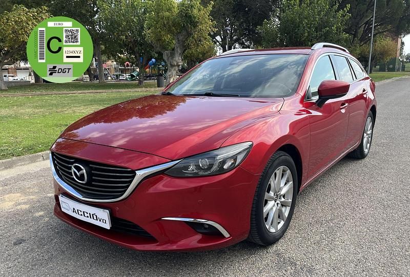 Rojo Usado 2016 Mazda 6 Style+ Familiar | 13.900 € (Precio justo) - Imagen 1/4