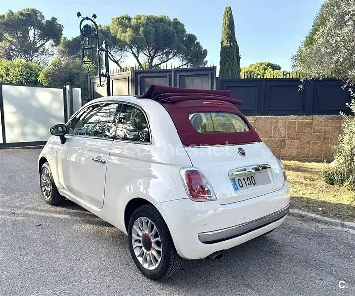 Usado Fiat 500C Lounge 69 CV (50 kW) 2012 Blanco Descapotable