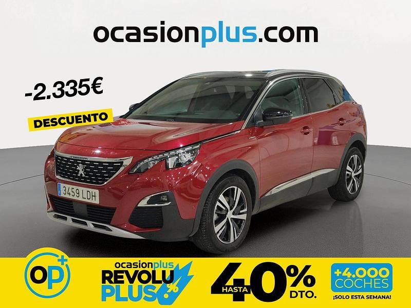 Usado Peugeot 3008 GT-line 130 CV (95 kW) 2019 Rojo SUV