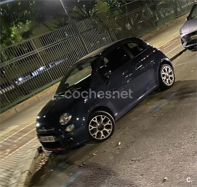 Azul Usado 2014 Fiat 500S S Descapotable | 5500 € (Precio justo) - Imagen 1/4