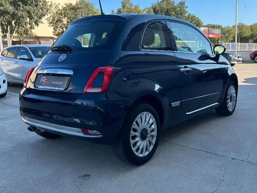 Usado Fiat 500 Lounge 69 CV (50 kW) 2018 Azul Utilitario