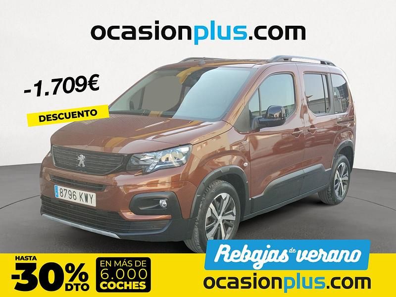 Marrón Usado 2019 Peugeot Rifter GT-line Monovolumen | 18.800 € (Precio justo) - Imagen 1/4