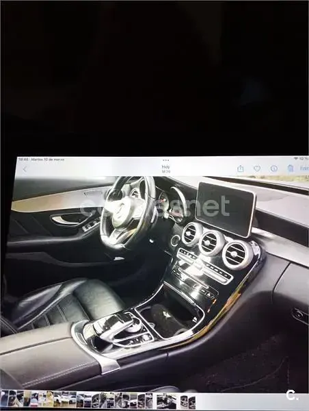 Usado Mercedes C180 AMG line 156 CV (114 kW) 2016 Blanco Berlina