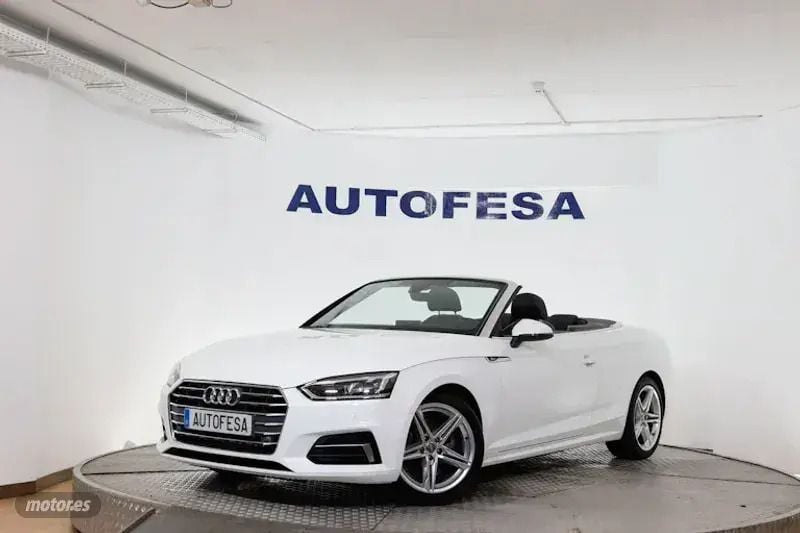 Blanco Usado 2018 Audi A5 Cabriolet S-Line Descapotable | 32.650 € (Precio justo) - Imagen 1/4