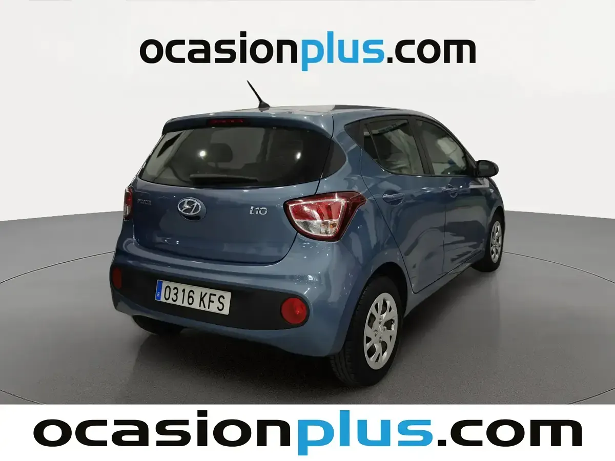 Usado Hyundai i10 66 CV (48 kW) 2017 Azul Utilitario