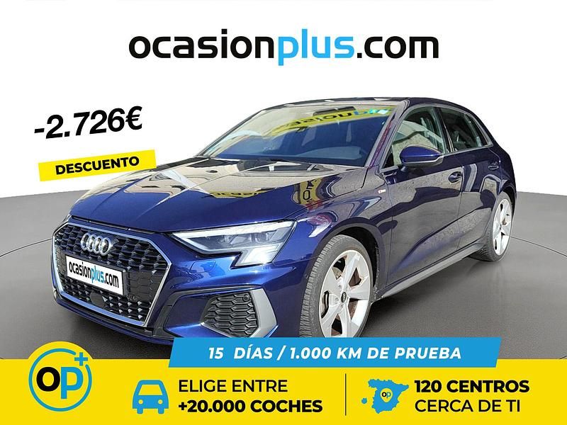 Usado Audi A3 S-Line 150 CV (110 kW) 2023 Azul Berlina