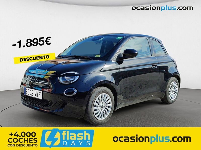Negro Usado 2022 Fiat 500e Icon Utilitario | 14.450 € (Precio justo) - Imagen 1/4