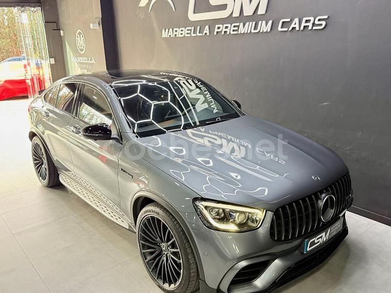 Usado Mercedes GLC63 AMG AMG 510 CV (375 kW) 2020 Gris / plata Coupe