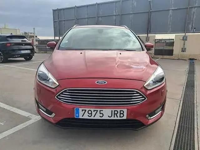 Brugt Ford Focus Titanium 125 HK (91 kW) 2016 Rød Stationcar