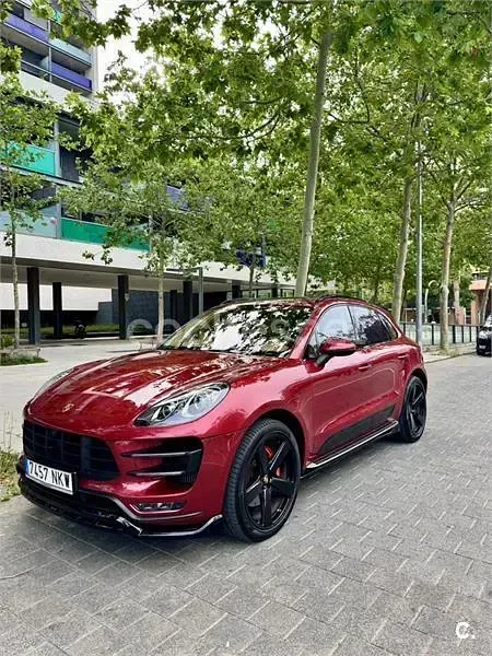 Usado Porsche Macan Turbo 400 CV (294 kW) 2015 Granate SUV