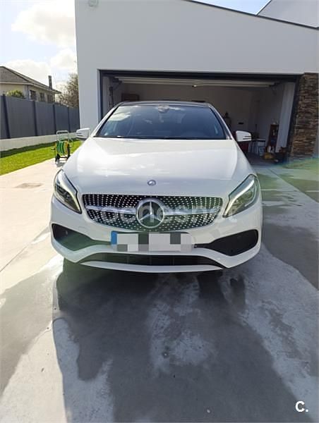 Usado Mercedes A200 AMG line 136 CV (100 kW) 2016 Blanco Berlina