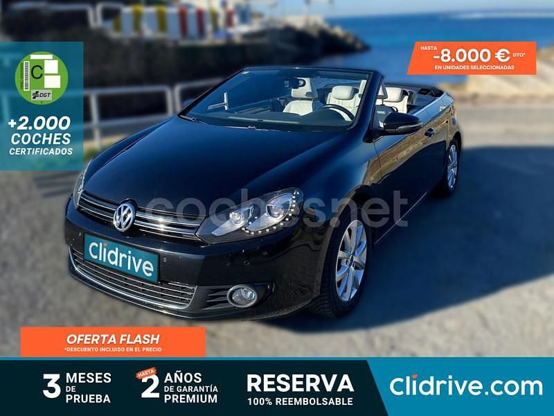 Negro Usado 2011 VW Golf Cabriolet Descapotable | 8490 € (Precio justo) - Imagen 1/3
