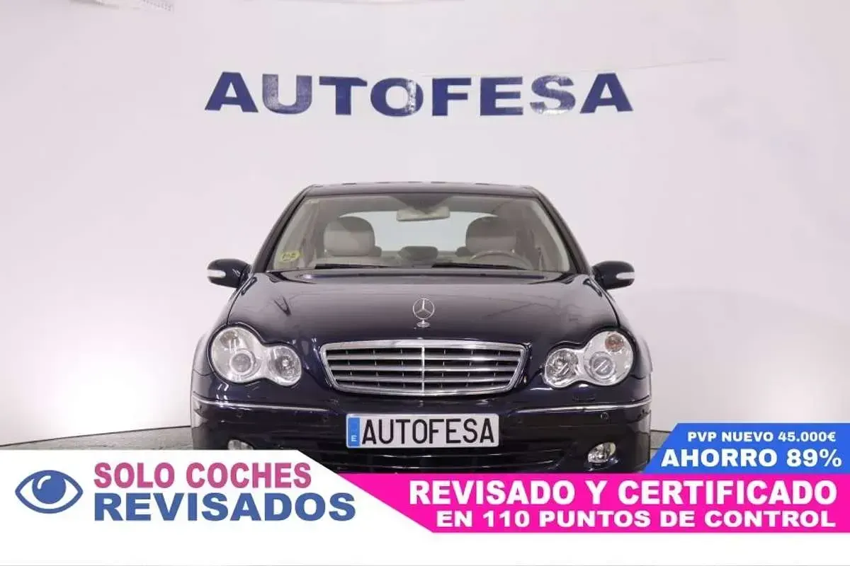 Usado Mercedes C230 Elegance 204 CV (150 kW) 2005 Azul Berlina