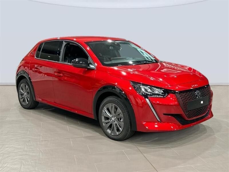 Usado Peugeot e-208 Allure 100 kW (136 CV) 2023 Rojo elixir Utilitario