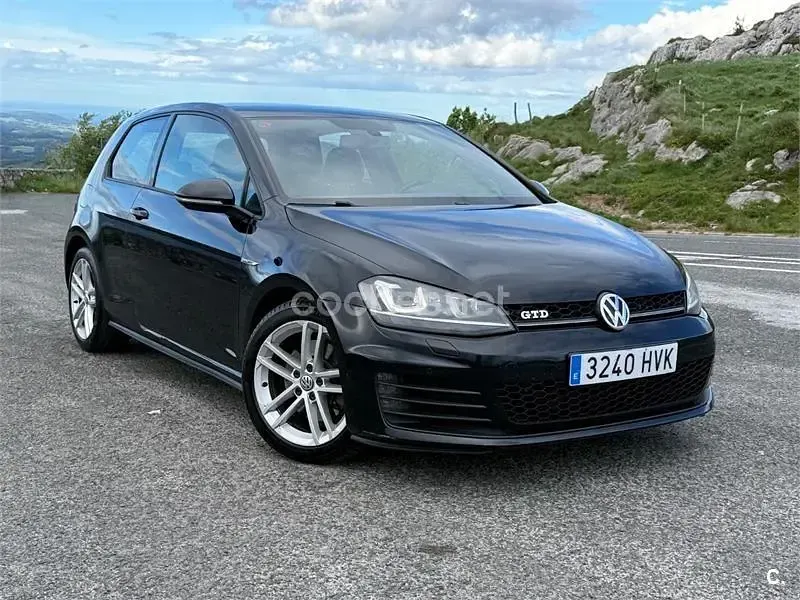 Usado VW Golf VII GTD 184 CV (135 kW) 2014 Negro Berlina