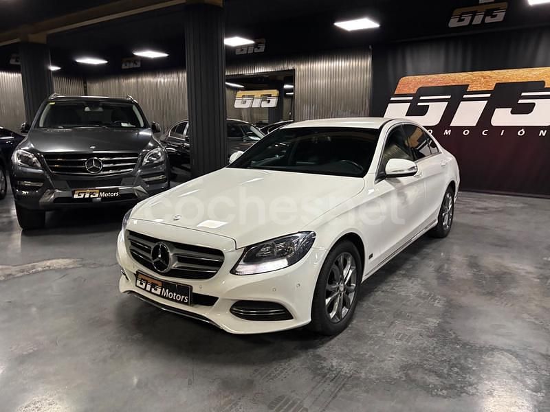 Usado Mercedes C200 Avantgarde 136 CV (100 kW) 2014 Blanco Berlina