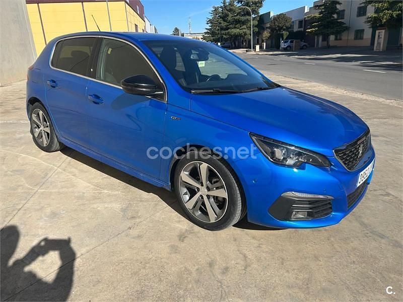Usado Peugeot 308 GT 130 CV (95 kW) 2021 Azul Berlina