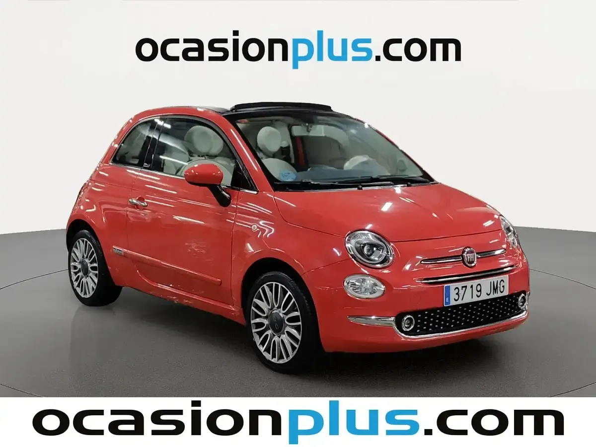 Usado Fiat 500 Lounge 69 CV (50 kW) 2016 Rojo Descapotable